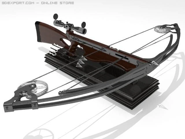 arbalet 3D Model .c4d .max .obj .3ds .fbx .stl .blend 