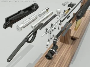 berdan ii m1870 rifle 3D Model
