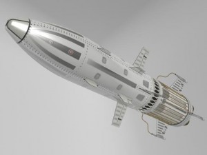 the rocket 3D-Modell