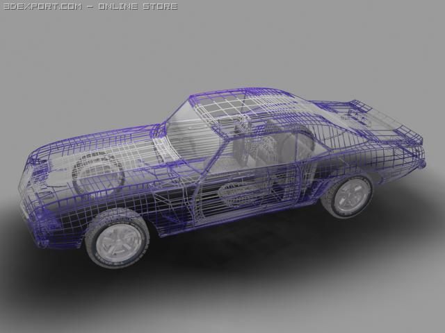 chevrolet camaro zl1 3D Model .c4d .max .obj .3ds .fbx .stl .blend 