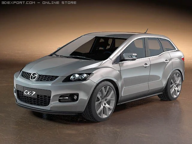 mazda cx7 3D Model .c4d .max .obj .3ds .fbx .stl .blend