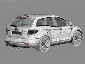 mazda cx7 Modello 3D