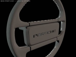 steering wheel porsche Model 3D