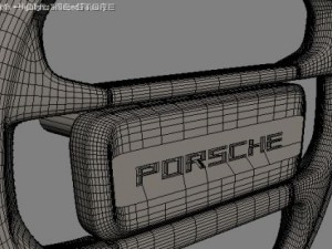 steering wheel porsche 3D Model