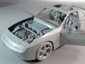 porsche 924 944 951 3D Model