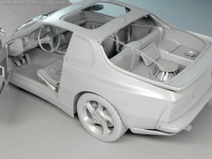 porsche 924 944 951 3D Model