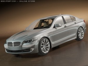bmw 5 f10 2010 Model 3D