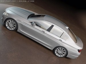 bmw 5 f10 2010 3D Model