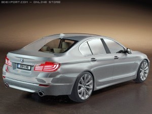 bmw 5 f10 2010 3D Model