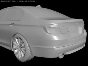 bmw 5 f10 2010 3D Model