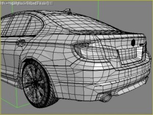 bmw 5 f10 2010 3D Model