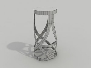 ribbon stool Modello 3D