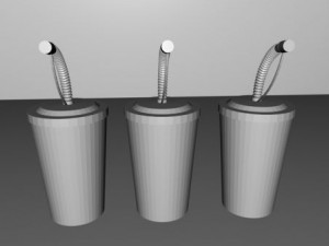 cups of fanta Modelo 3D