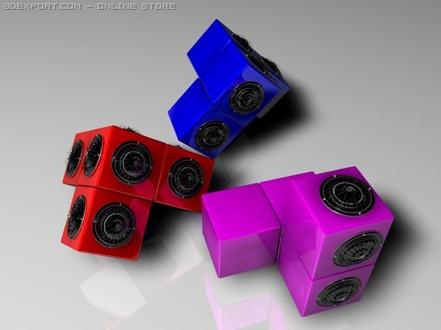 puzzle stereo 3D मॉडल .c4d .max .obj .3ds .fbx .stl .blend 
