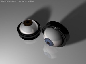 ear spreader with eye ball 3D Модель