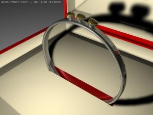 gold ring Model 3D