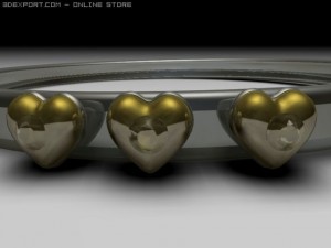 gold ring 3D 模型