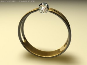 gold ring for free Model 3D