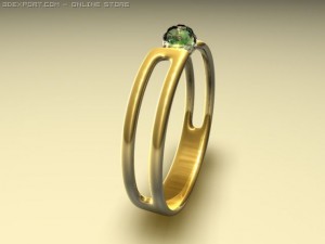 gold ring for free 3D मॉडल