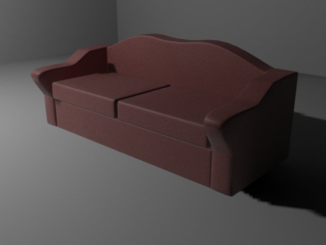 leather sofa Model 3D .c4d .max .obj .3ds .fbx .stl .blend 