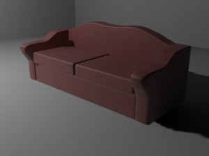 leather sofa 3D Модель