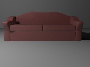 leather sofa Model 3D