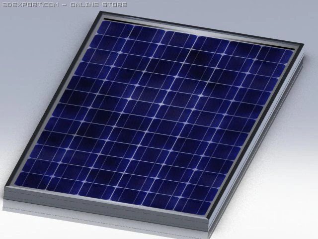 photovoltaic panel 3D Model .c4d .max .obj .3ds .fbx .stl .blend 