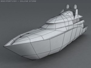 yacht 3D मॉडल