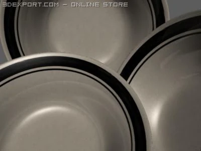 ceral bowl 3D Model .c4d .max .obj .3ds .fbx .stl .blend