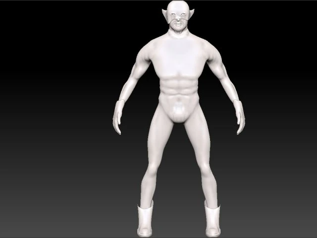 super hero 3D Model .c4d .max .obj .3ds .fbx .stl .blend 