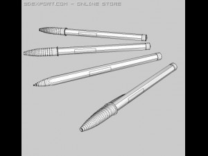 bic biro pen 3D Model