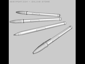 bic biro pen 3D Model