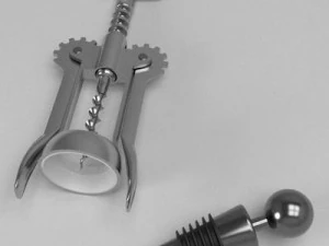 parada de garrafa com parafuso de corti&ccedil;a Modelo 3D