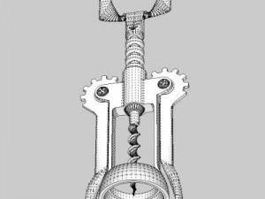 cork screw  bottle stop Modèle 3D