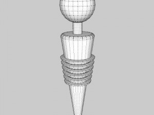 cork screw  bottle stop Modèle 3D