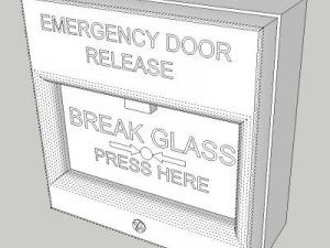 break glass unit 3D Model