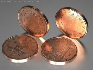 british coins Modelo 3D