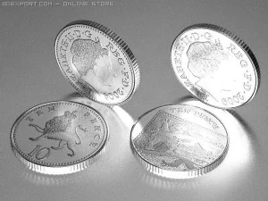 イギリスのコイン 3Dモデル