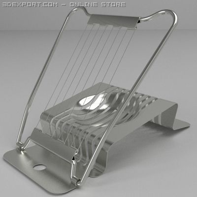 egg slice Model 3D .c4d .max .obj .3ds .fbx .stl .blend 