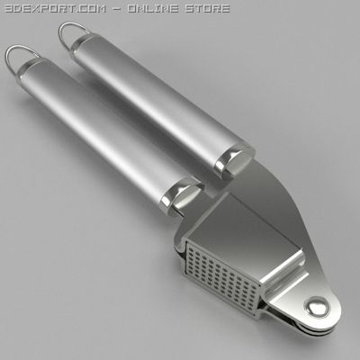garlic press 3D 模型 .c4d .max .obj .3ds .fbx .stl .blend 