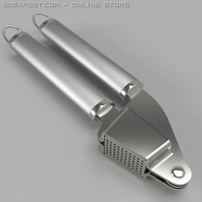 garlic press 3D Model .c4d .max .obj .3ds .fbx .stl .blend 