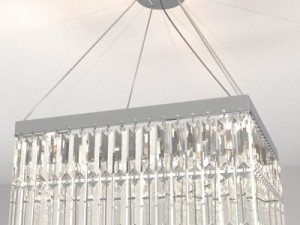 contemporary crystal chandelier 3D Model