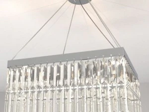 现代水晶吊灯 3D 模型