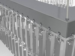 contemporary crystal chandelier 3D-Modell