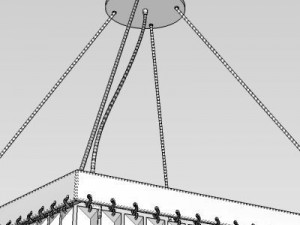 contemporary crystal chandelier 3D-Modell