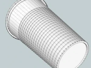 bicchiere di plastica Modello 3D
