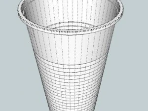 bicchiere di plastica Modello 3D