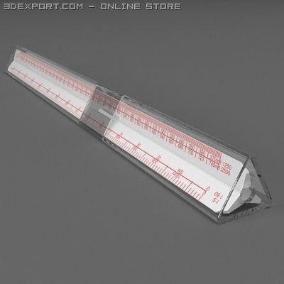 scale rule Modèle 3D .c4d .max .obj .3ds .fbx .stl .blend 