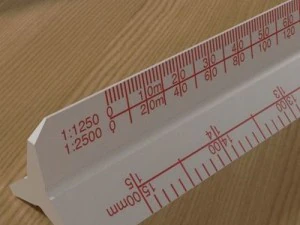 scale rule 3D Model