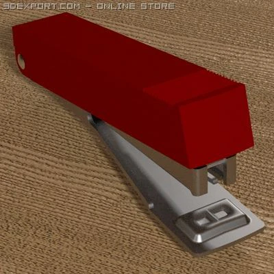 stapler 3D Model .c4d .max .obj .3ds .fbx .stl .blend